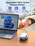Vaydeer undetectable mouse mover, M4 Jiggler device with ON/off switch, unmanned mouse movement simulator for computer alarm clock, ideal gift for men/women