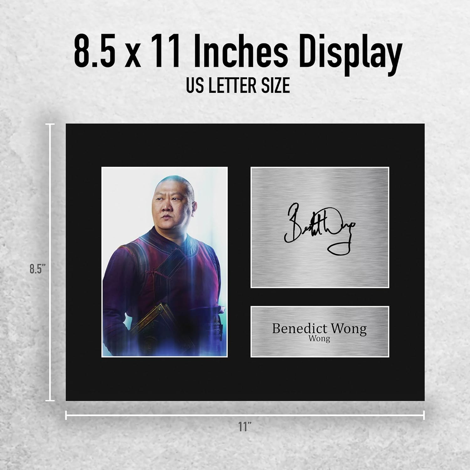 HWC Trading Benedict Wong Doctor Strange Gifts Printed Signed Autograph Picture for Movie Memorabilia Fans - US Letter (ID-007525)