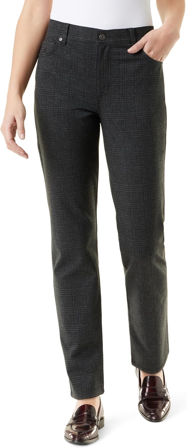 Gloria Vanderbilt Women's Amanda Ponte High Rise Knit Pant Standard