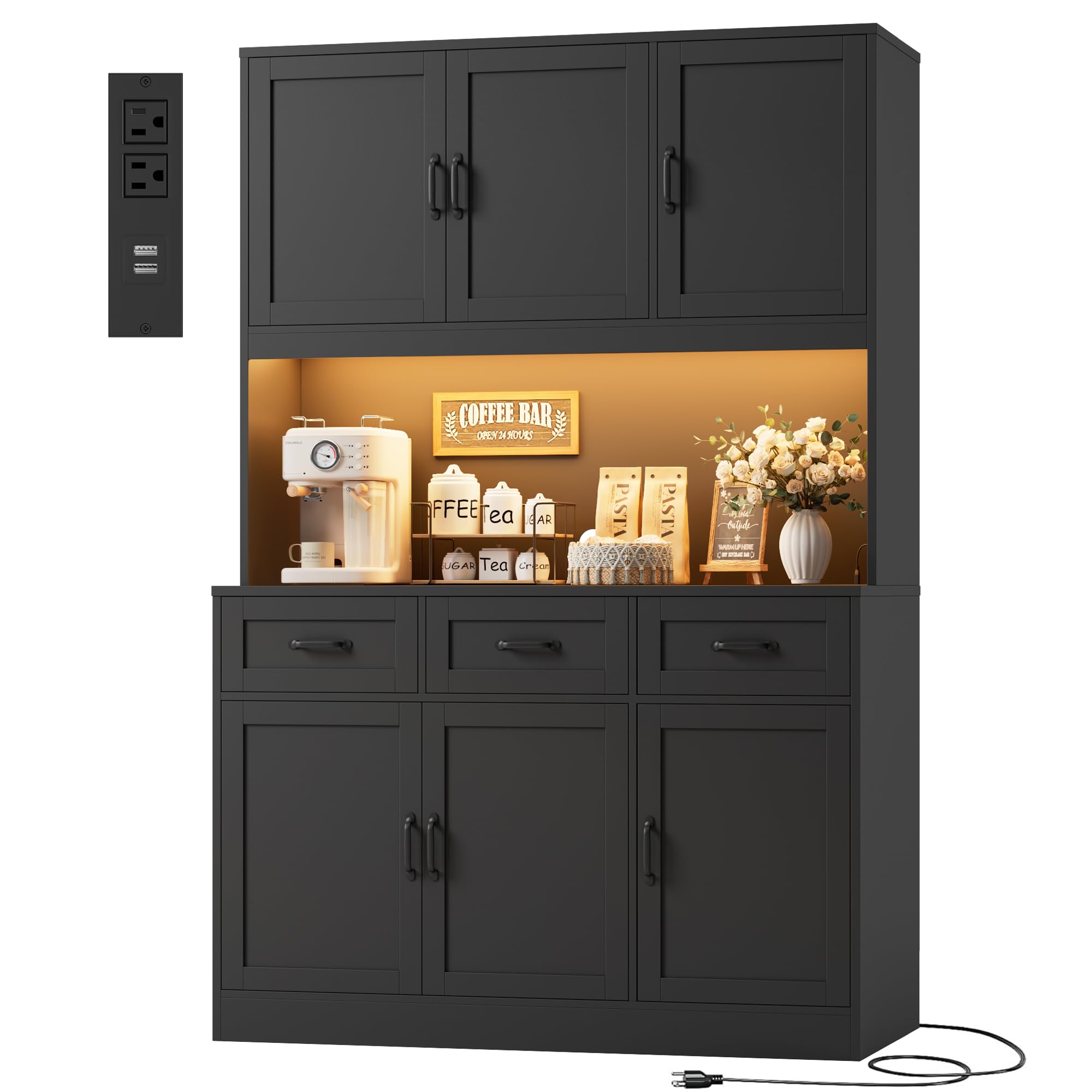 HOSTACK 72" Black LED