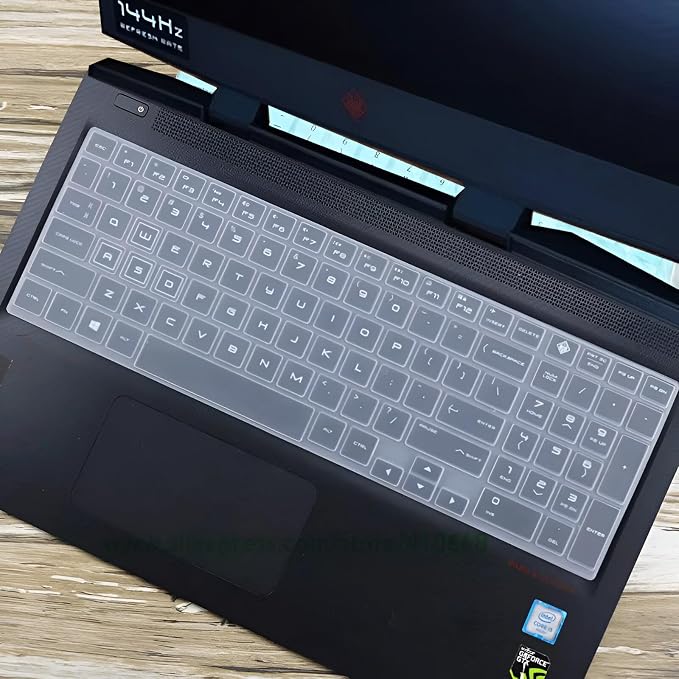 RAYA Silicone Keyboard Skin Cover for HP OMEN 15 & HP OMEN 16 Gaming Laptops (Silicone Clear)