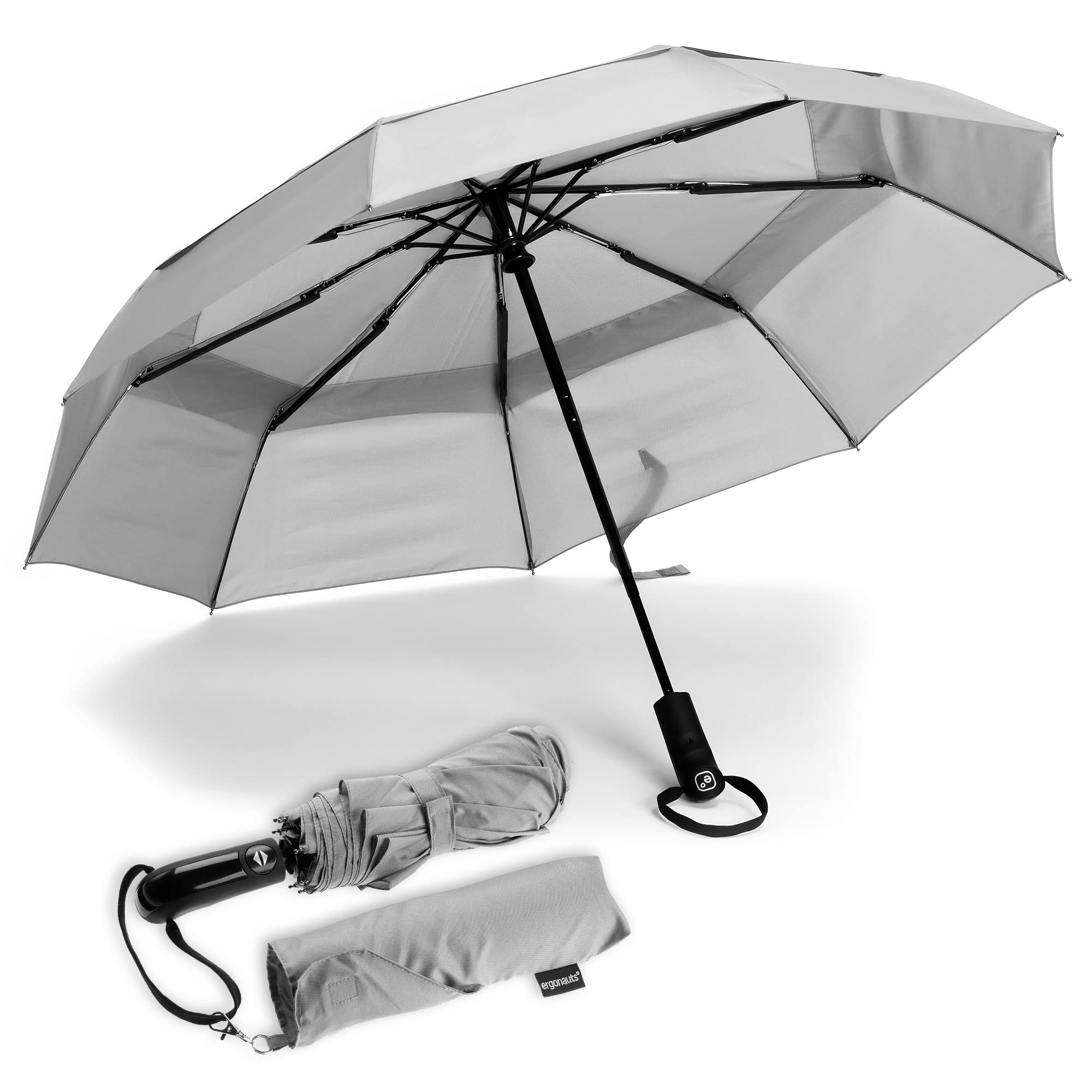 Opvouwbare Schouderband Reisparaplu Doppler Trekking Zwart