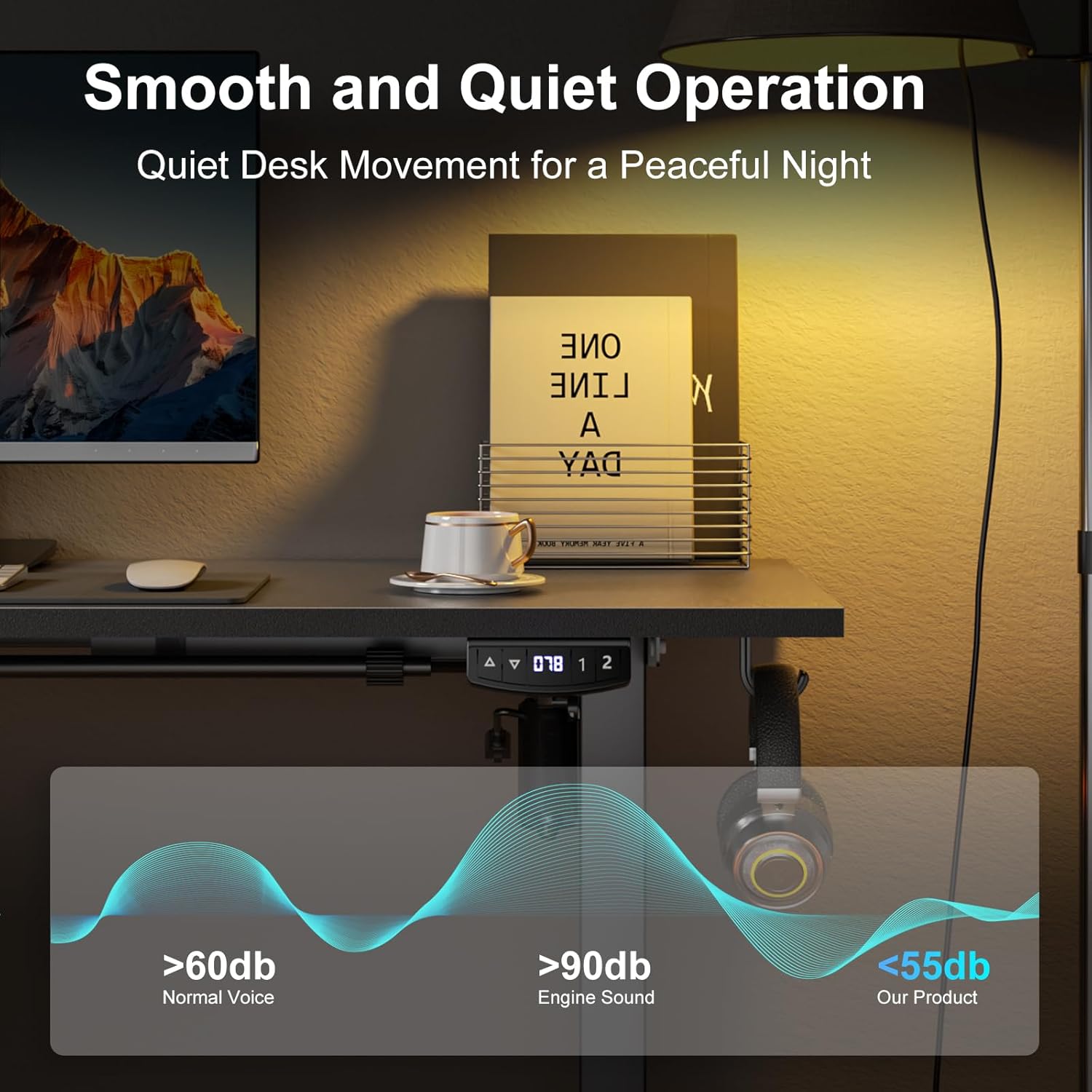 L Shaped Electric Standing Desk,63 Inch Adjustable Height Sit to Stand Corner Desk with Memory Presets, Reversible Computer Table for Home Office, Work and Study, Black