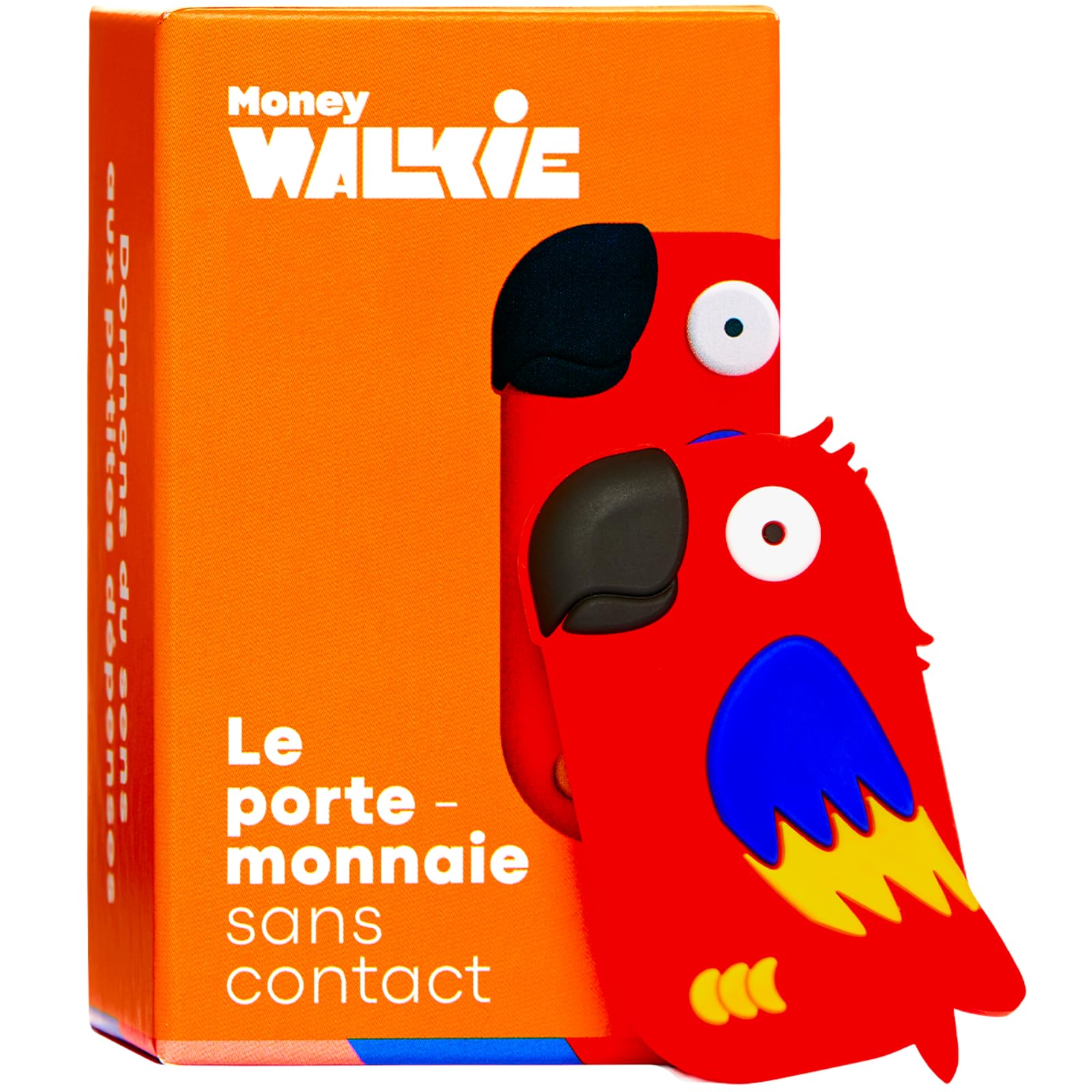 Money Walkie - Porte Monnaie sans Contact pour Enfants et Ados - Solution pour Apprendre à Gérer Son Argent - Pratique, Ludique et Pédagogique - Perroquet