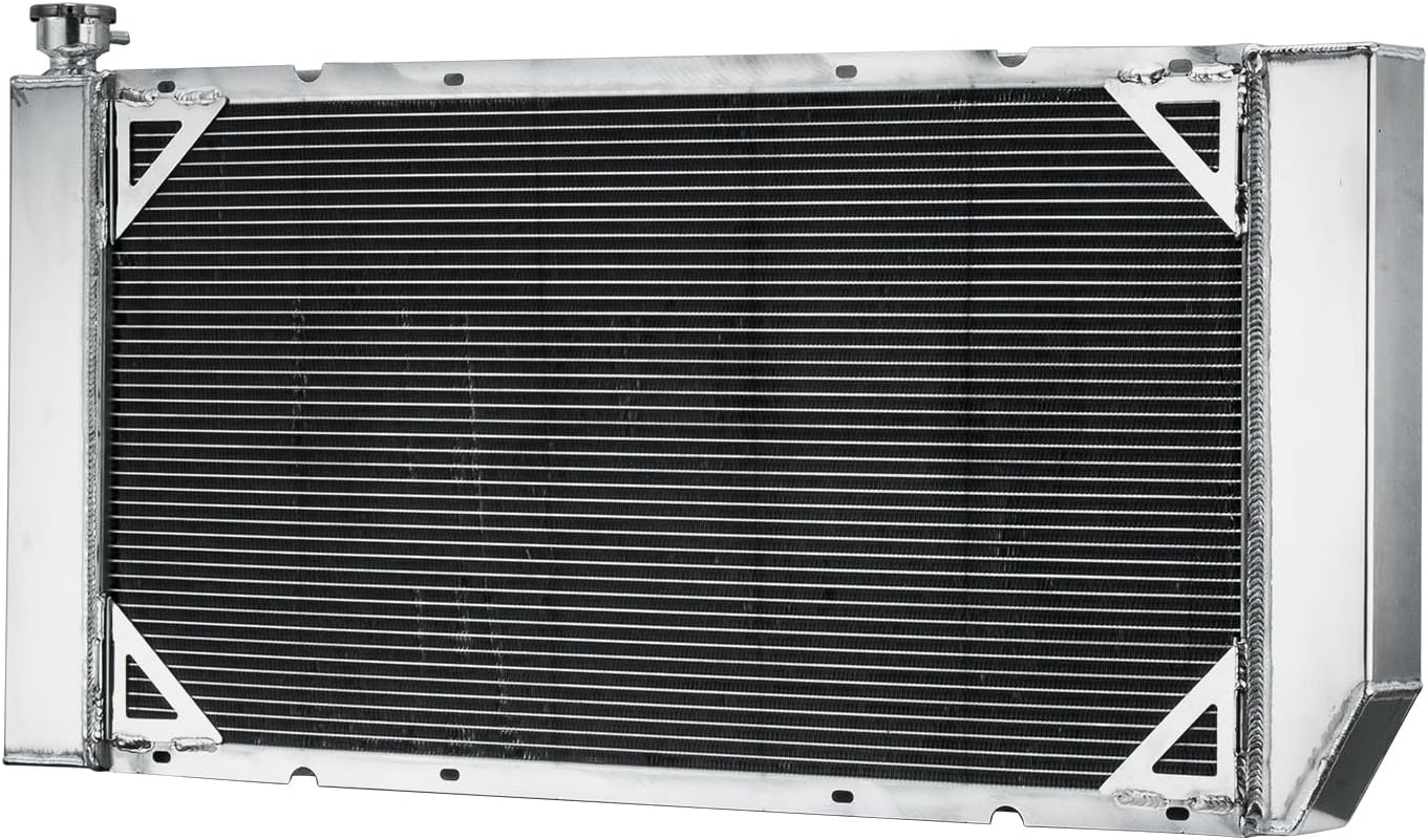 ALLOYWORKS 3 Row All Aluminum Radiator For 1988-2000 Chevy C/K Suburban Truck Blazer Tahoe 5.7L V8 Crossflow Radiators, OEM 1520,1522,1693, Only For Core Size 34" Wide X 17 1/4" High