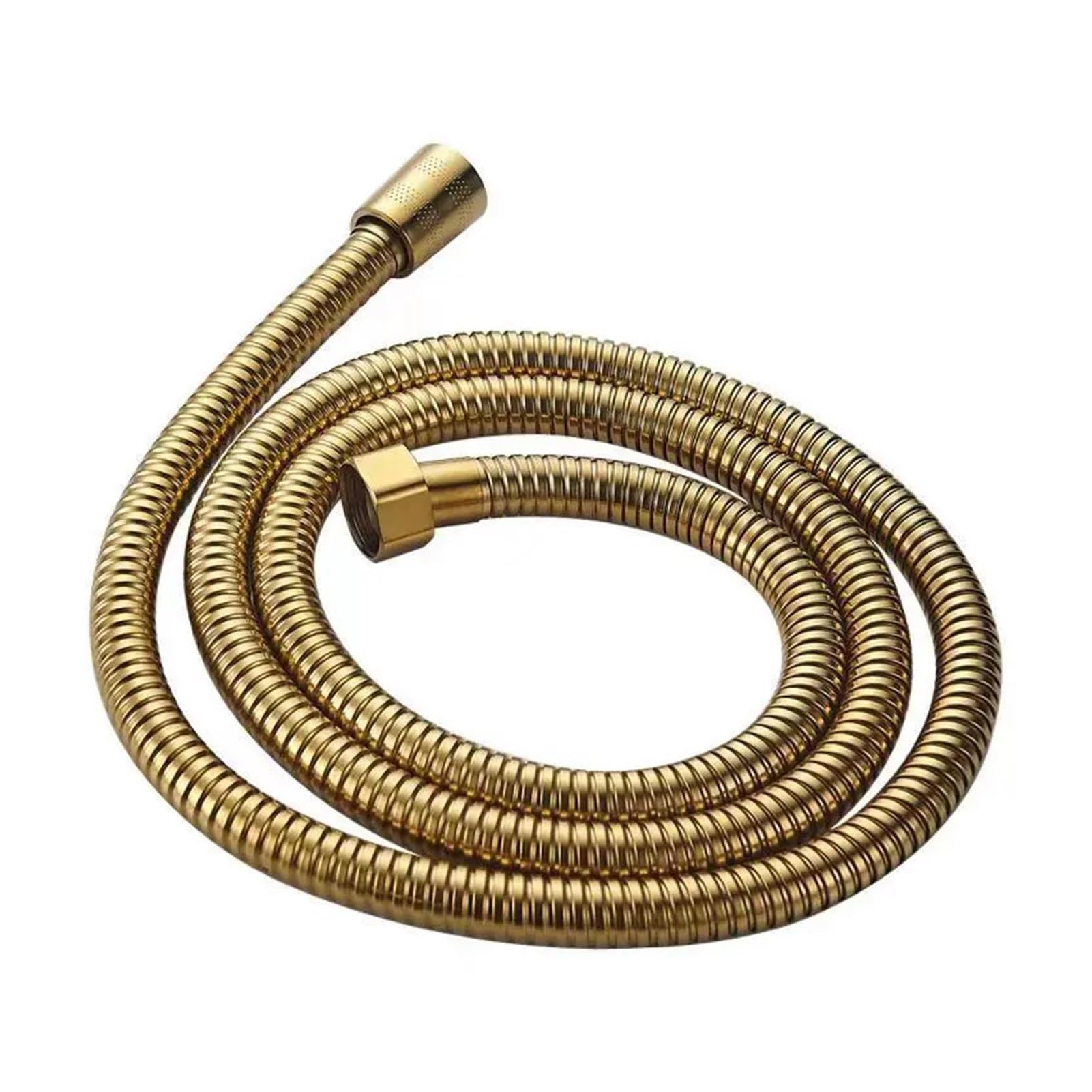 Vlqxkdpoi Golden Shower Hose,Gold Silver Black Stainless Steel Flexible Hose Bathroom Tube Extension Plumbing Pipe(Grey,2M)(,2M)