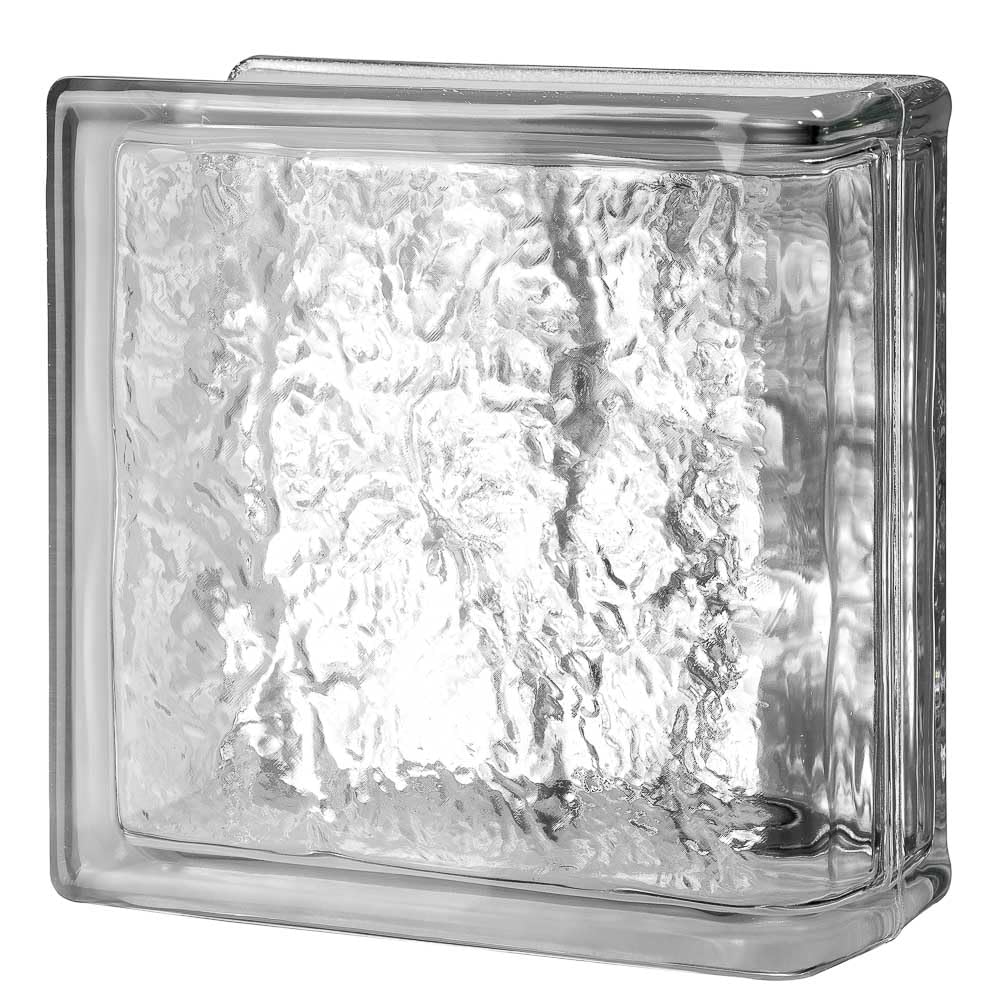 8 x 8 x 4 Cortina End Block Glass Block