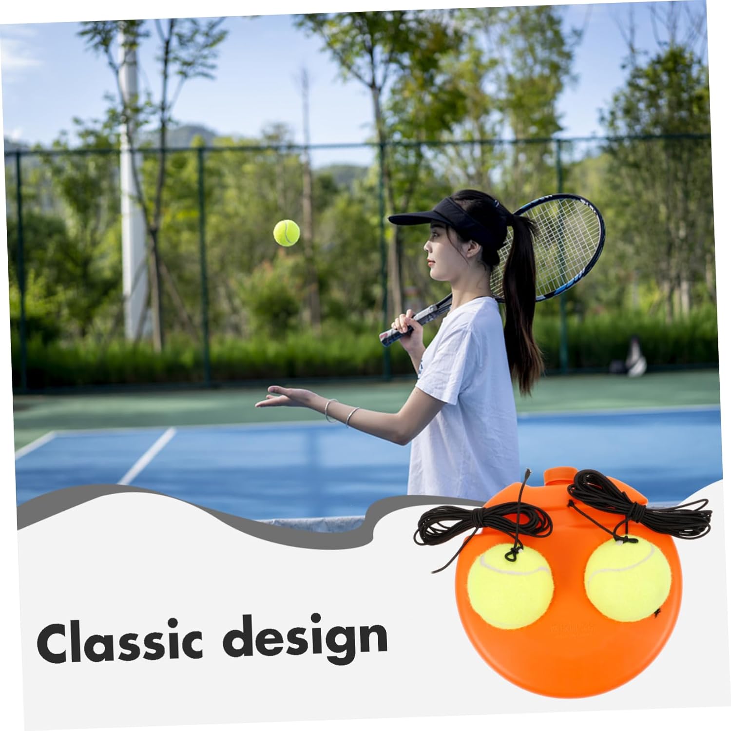 POPETPOP Tennis Trainer Machine for Training Tennis Beginner Tool Practicing Equipment Tennis Equipment Tennis
