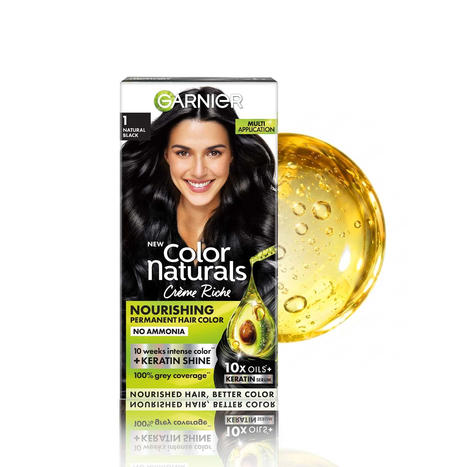 Garnier Color Naturals Natural Black Hair Color 144g - Image 1