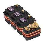 4 Pack MG996R Servo Motor, 55g Fully Copper Gear High Torque Digital Servo Motor Kit for RC Helicopter Car Boat Robot, Control Angle 180