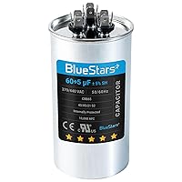Vista 19 de [Listado UL] BlueStars 10 uF ± 5% MFD 370/440V CBB65 CBB65A Pieza de Repuesto de Capacitor de Arranque y Funcionamiento Ovalado - Capacitores