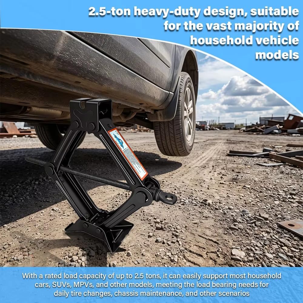 2.5T Scissor Car Jack for Smart Fortwo image 2
