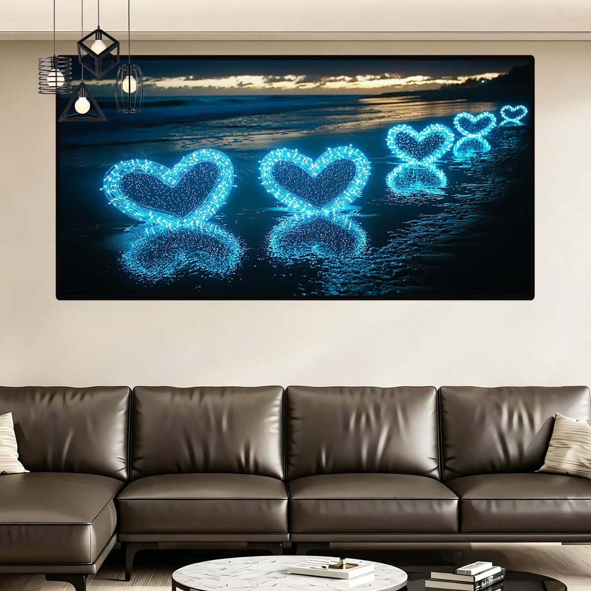 Diamond Painting Groß XXL 200x100cm, Diamond Painting Strand Bilder -0305