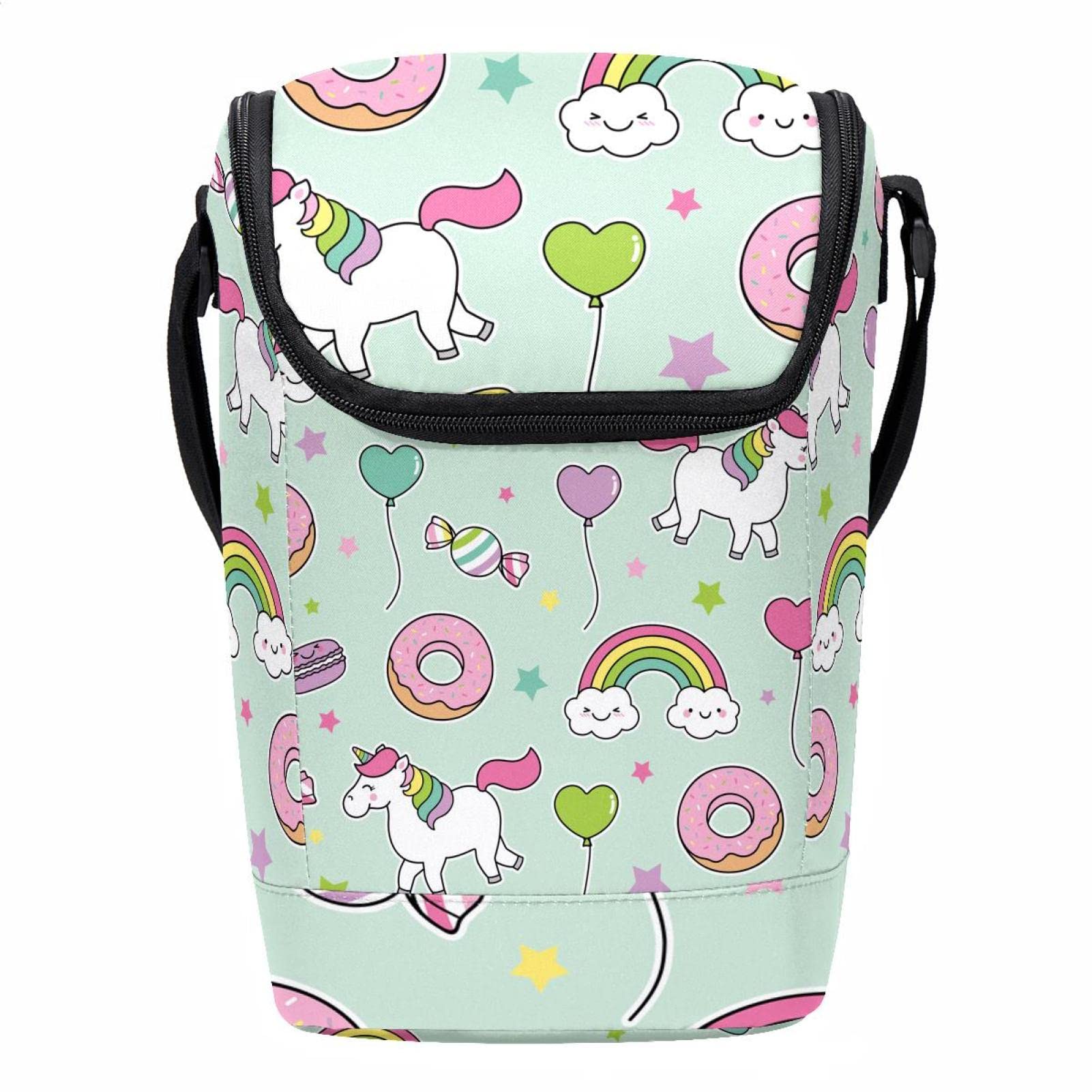 Bolsa de almuerzo con unicornio portátil y térmica para oficina y colegio