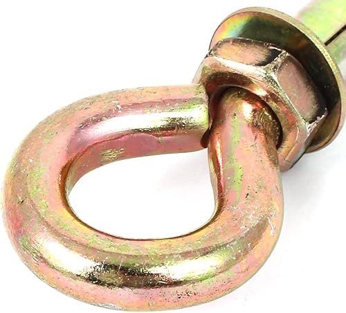 Miniatura 3 de uxcell Tornillos de expansión de ladrillo de hormigón de pared Pernos de gancho cerrados Manga de 0.472 in de diámetro 4 PC