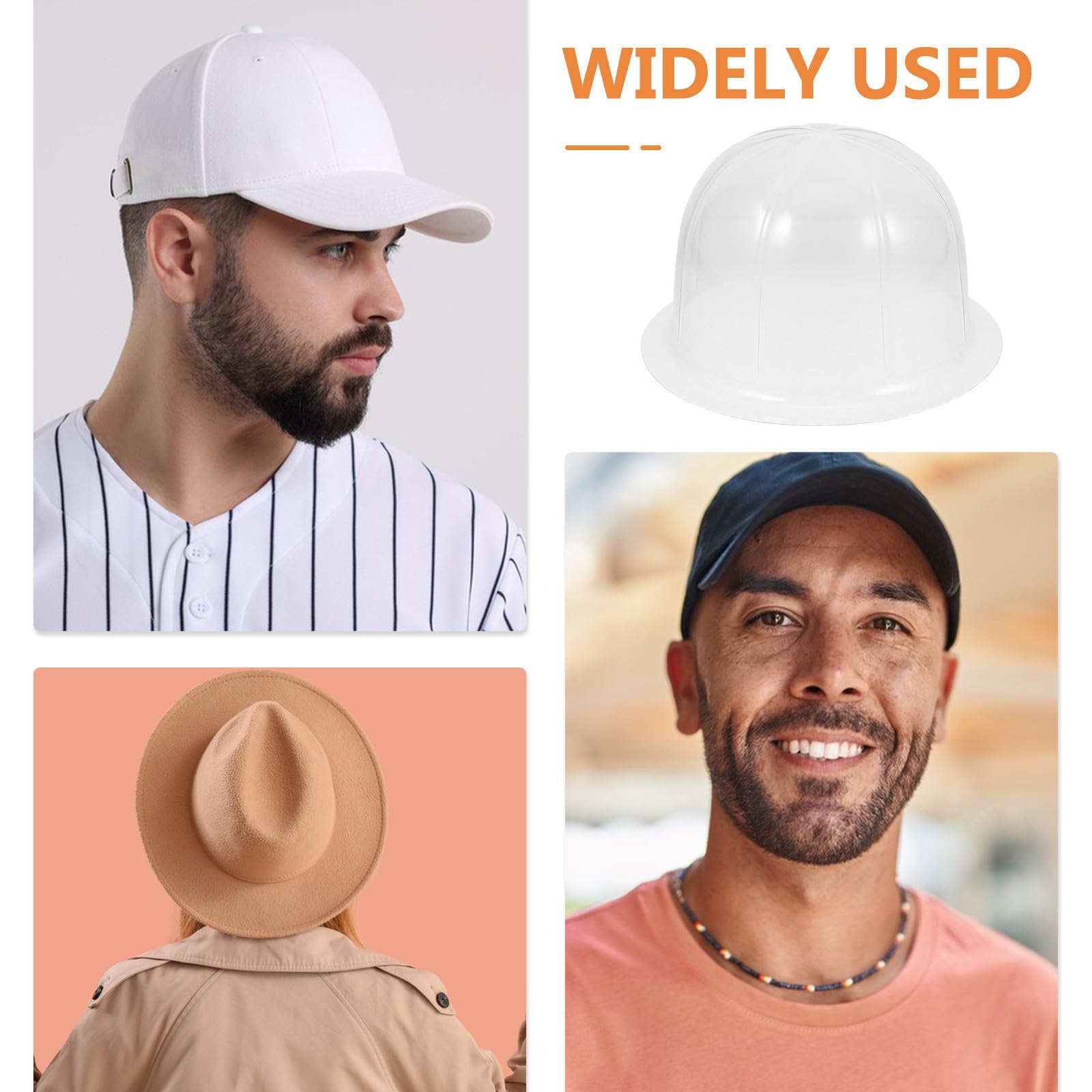HEMOTON 10pezzi Porta Cappellini da Baseball Trasparenti Organizer in Rigida Antideformazione per Viaggi Supporto Espositivo Protettivo per Cappelli con Visibilità Chiara