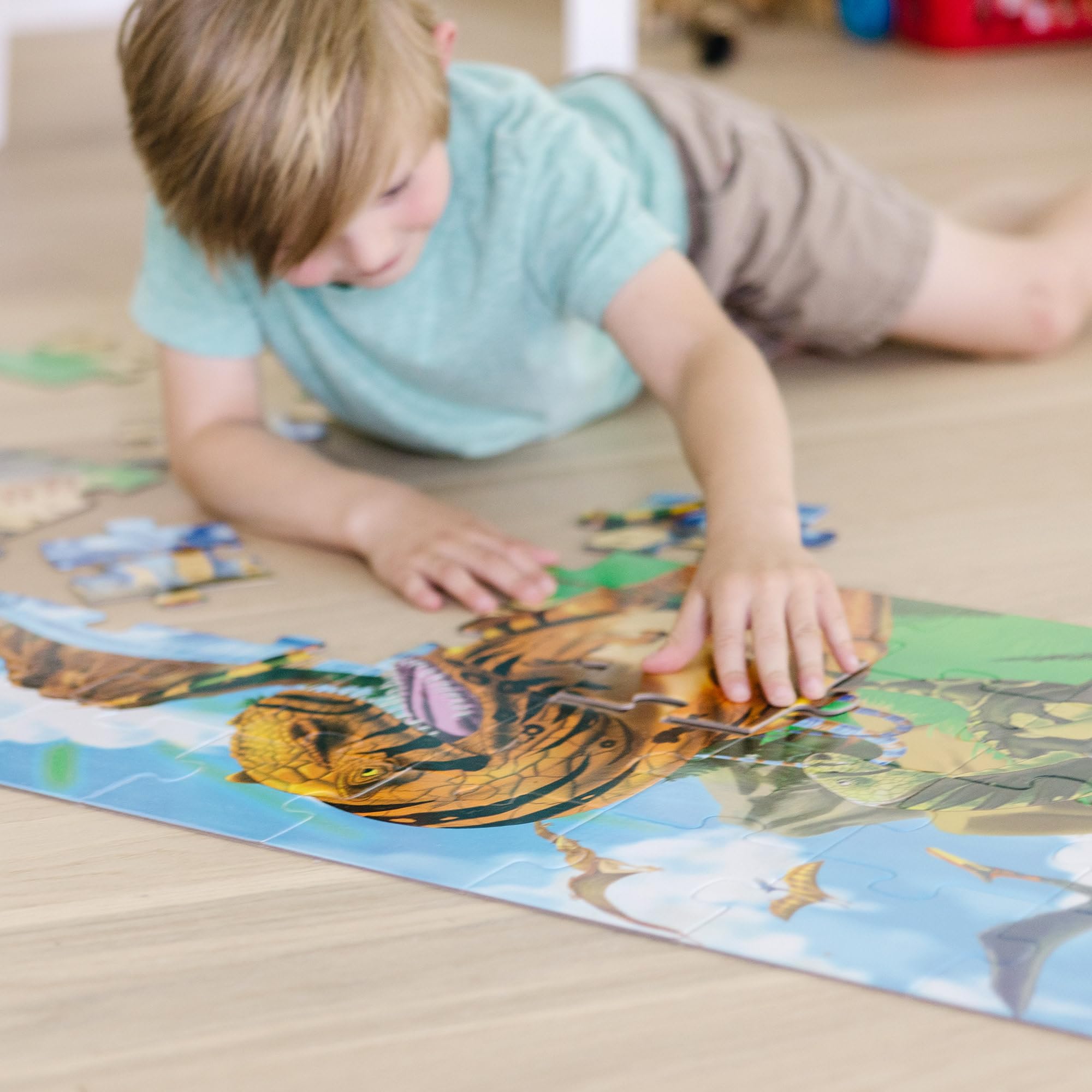Melissa & Doug - Puzzle da Pavimento Terra dei Dinosauri