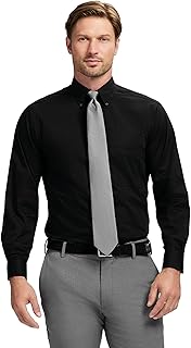 Men's Dress Shirt Regular Fit Long Sleeve Wrinkle Free Stretch Button Down Collar - Buy now