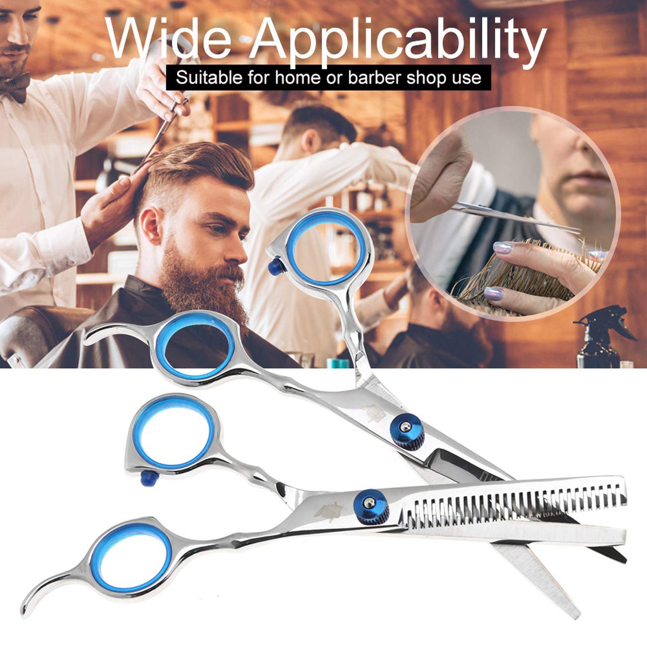 Professional Hair Cutting Thinning Scissors Family Salon Barber Shears Hairdressing Tool Set
