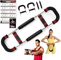 Aparat de antrenament pentru brațe și piept NOONCRAZY Twister, rezistență reglabilă 13-27 kg, echipament pentru exerciții partea superioară a corpului acasă, cu poster de antrenament inclus, pentru bărbați și femei 1