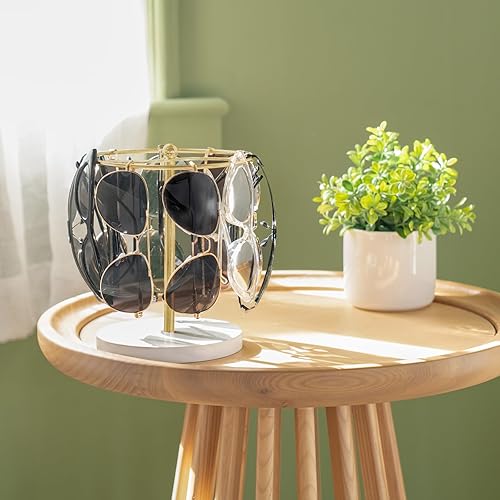 Miniatura 2 de Mkono Sunglasses Organizer Glasses Holder Stand Sunglass Storage Display Eyeglasses Rack for up to 12 Pairs of Eyewear Glasses for Table Dresser