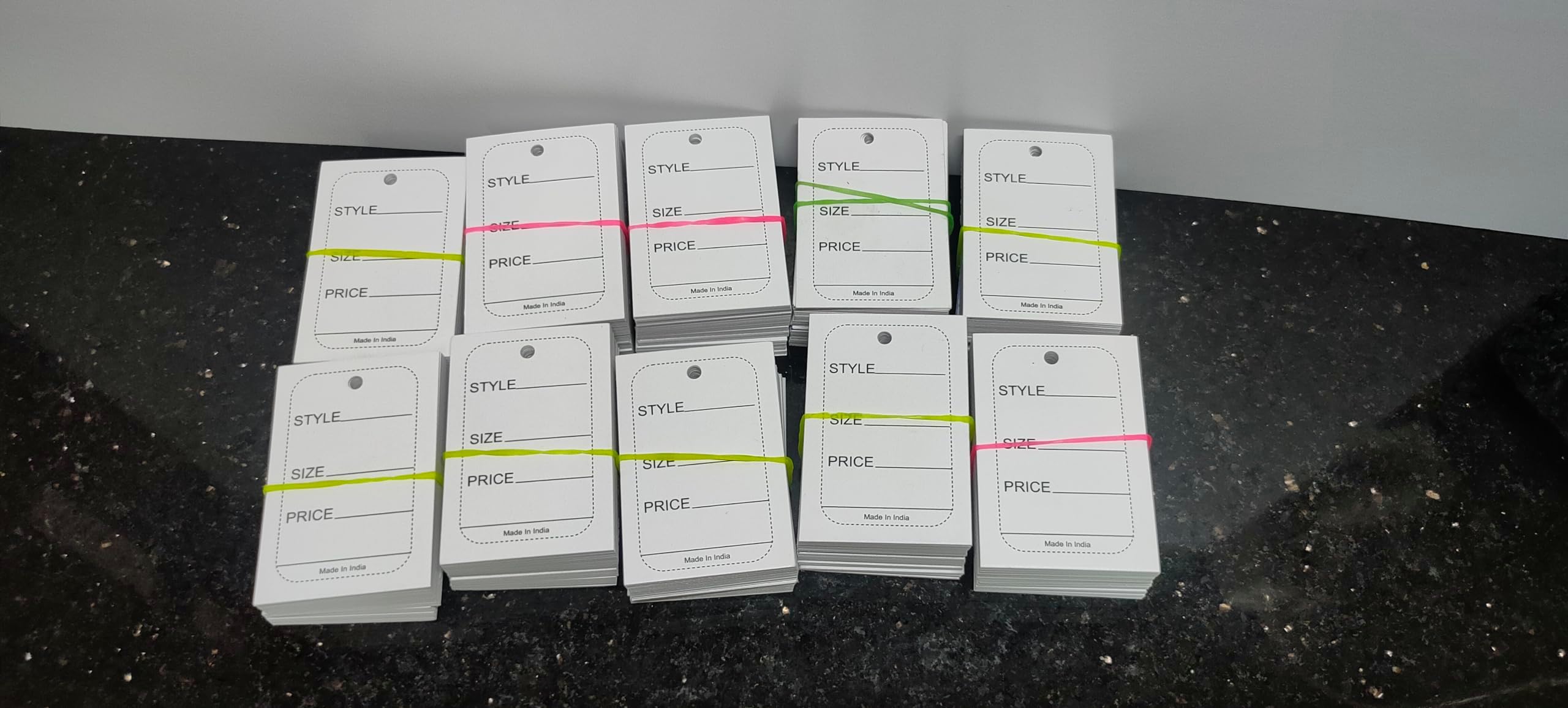 Sampurn Innovation Paper Price Tag 3.2X5 Cm 1000 Labels Pcs With String