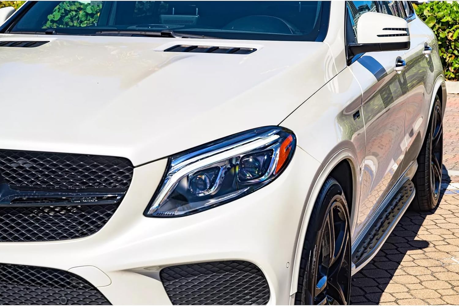 Aluminum Running Boards Compatible with 2015 2016 2017 2018 2019 Mercedes Benz GLE Coupe GLE43 GLE450 GLE63 AMG C292 Replacement Side Step Nerf Bars