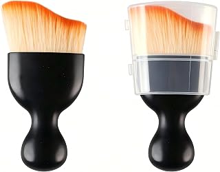 2Pcs Car Interior Detailing Brush, Soft Bristle Car Cleaning Brushes | Dust Brush with Protective Covers for Dashboard, Interior, Exterior, Keyboard, Leather