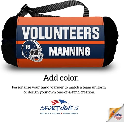 Miniatura 7 de Calentador de manos para cuarto de espalda, jugadores y potenciadores - Nombre del equipo personalizable y nombre del jugador