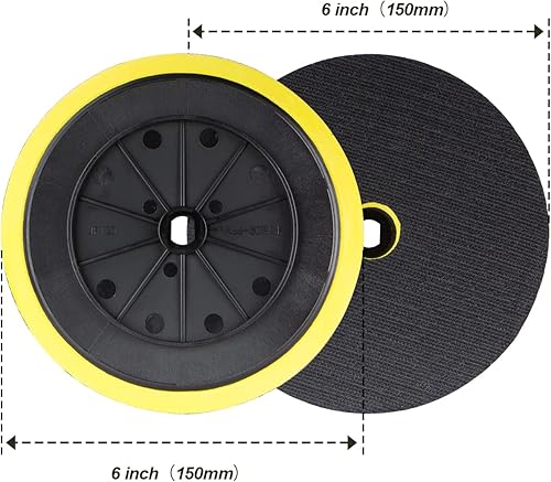 Miniatura 5 de BATOCA Almohadilla de respaldo de 6 pulgadas (5.906 in), placa de respaldo con almohadilla de 6 pulgadas para lijado, acabado, pulido, encerado,