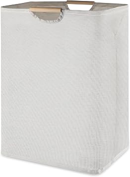 Large Laundry Hampers with Handles, 60L Foldable Laundry HamperGrey