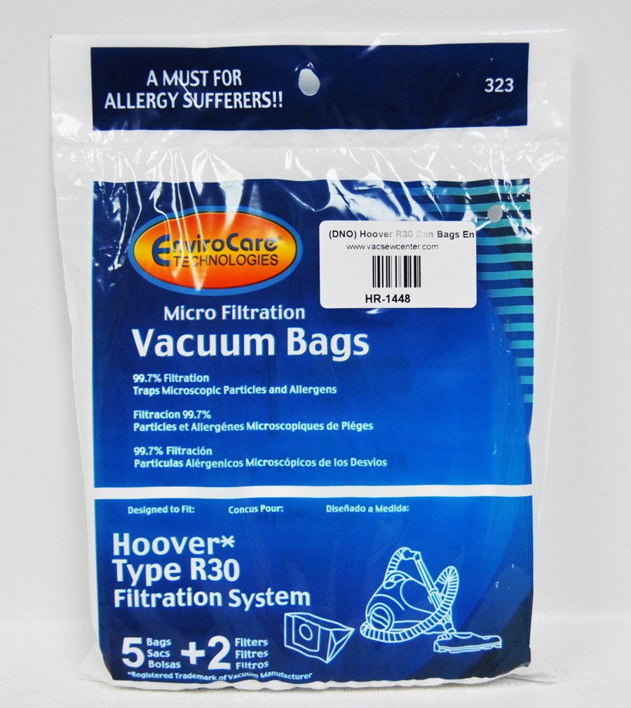 Sacs aspirateur Hoover type R pour bloquer la poussière fine