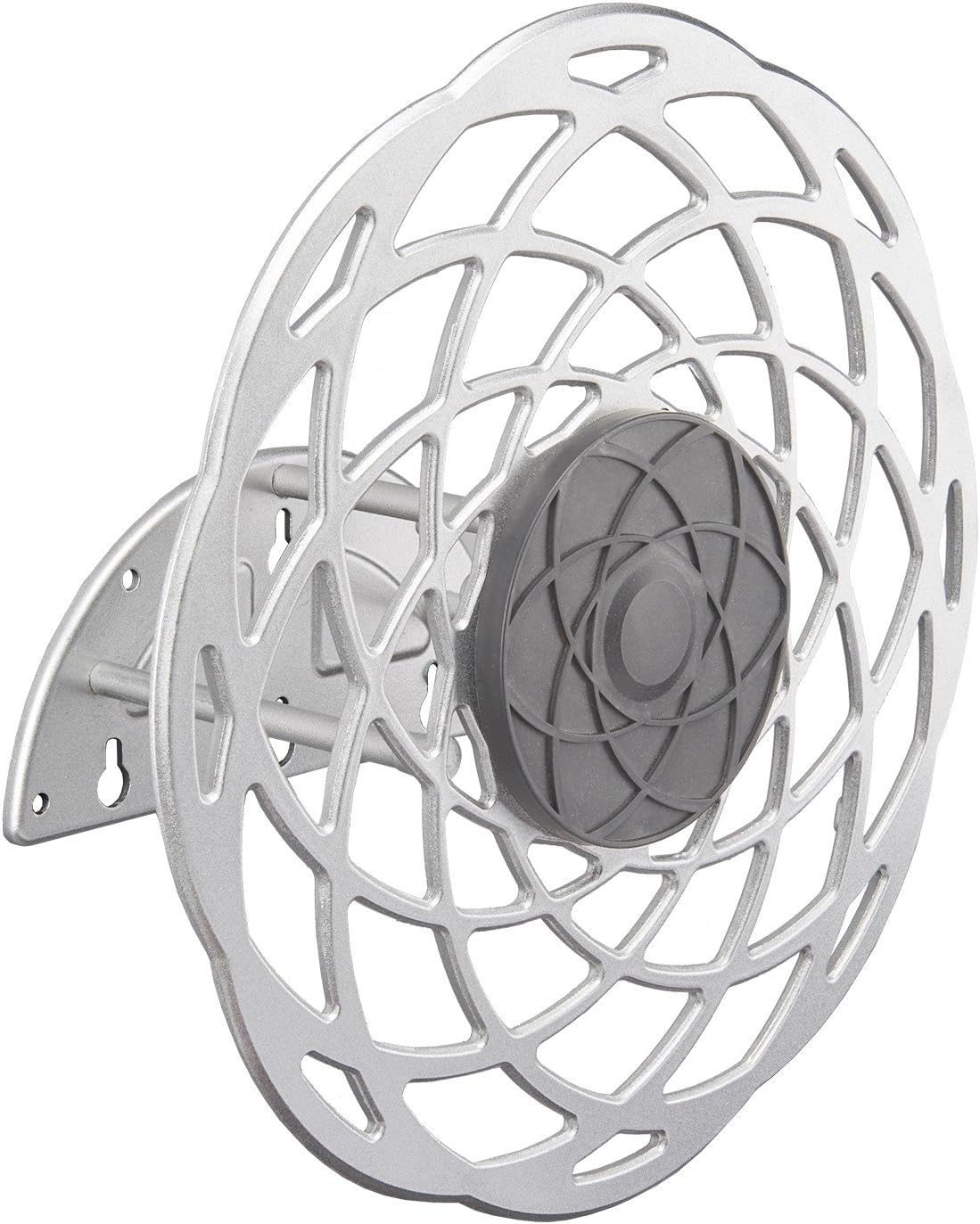 RAINWAVE Aluminum Non-Rust Wall Fixed Hose Reel, Gray (RW-DAHH-17H)