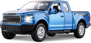 SASBSC F150 Pickup Truck Toys for Boys Age 3-8 Toy Trucks for Boy Ages 4-7 Diecast Metal Model Truck with Light and Sound Pull Back Toy Cars Gifts for 3+ Year Old Kids(Blue)