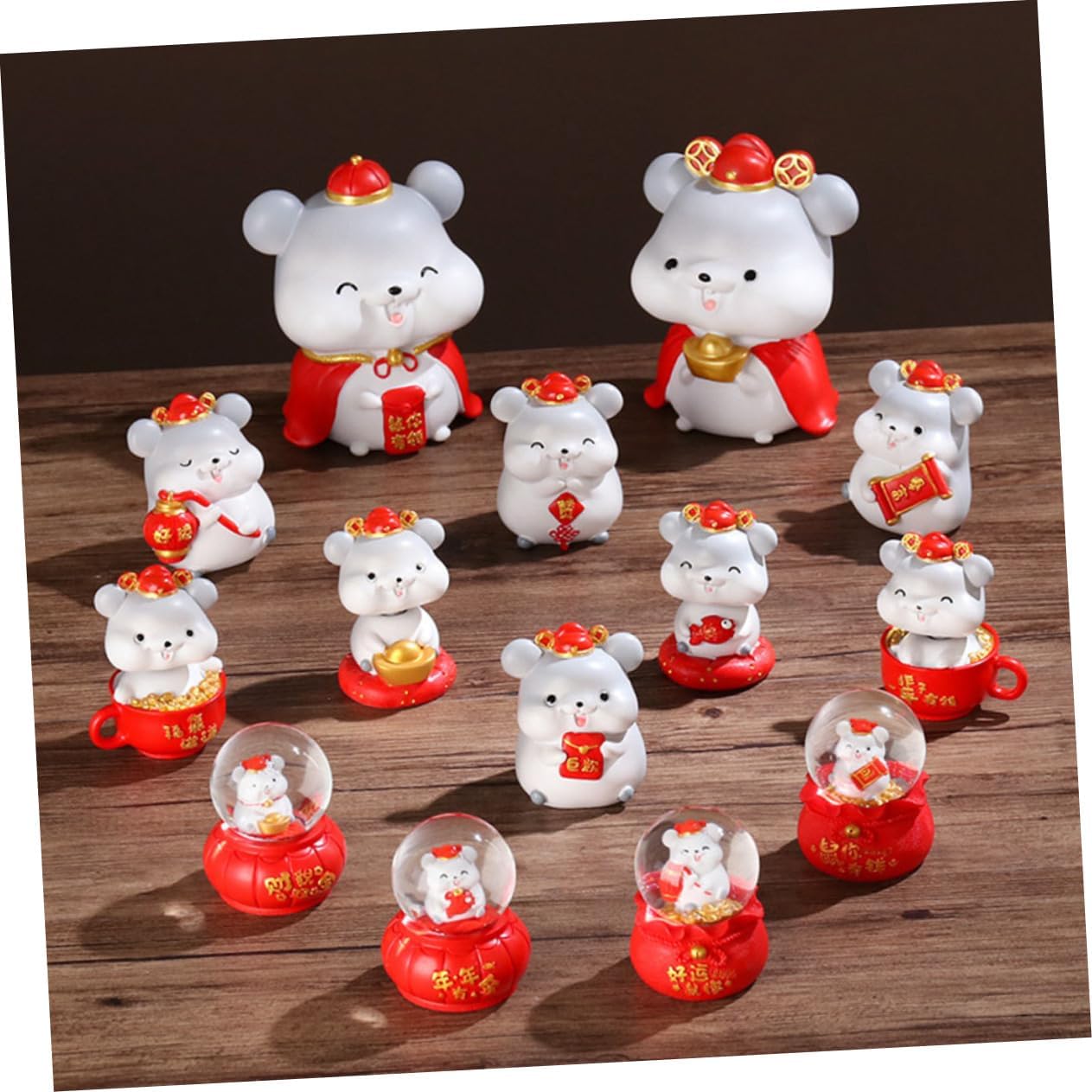 Toyvian Cute Mouse Piggy Bank Resin Figurine for Home Living Room Decor image 3