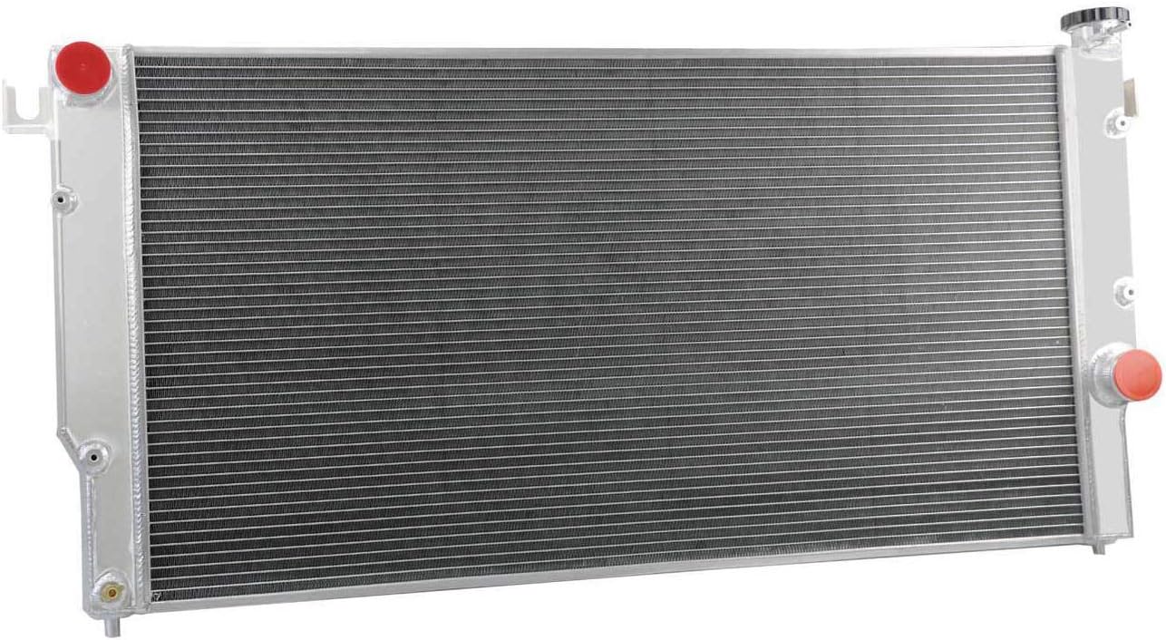ALLOYWORKS 4 Row Full Aluminum Cooling Radiator for 1994-2002 Dodge Ram 2500 3500 5.9L L6 Turbo Diesel