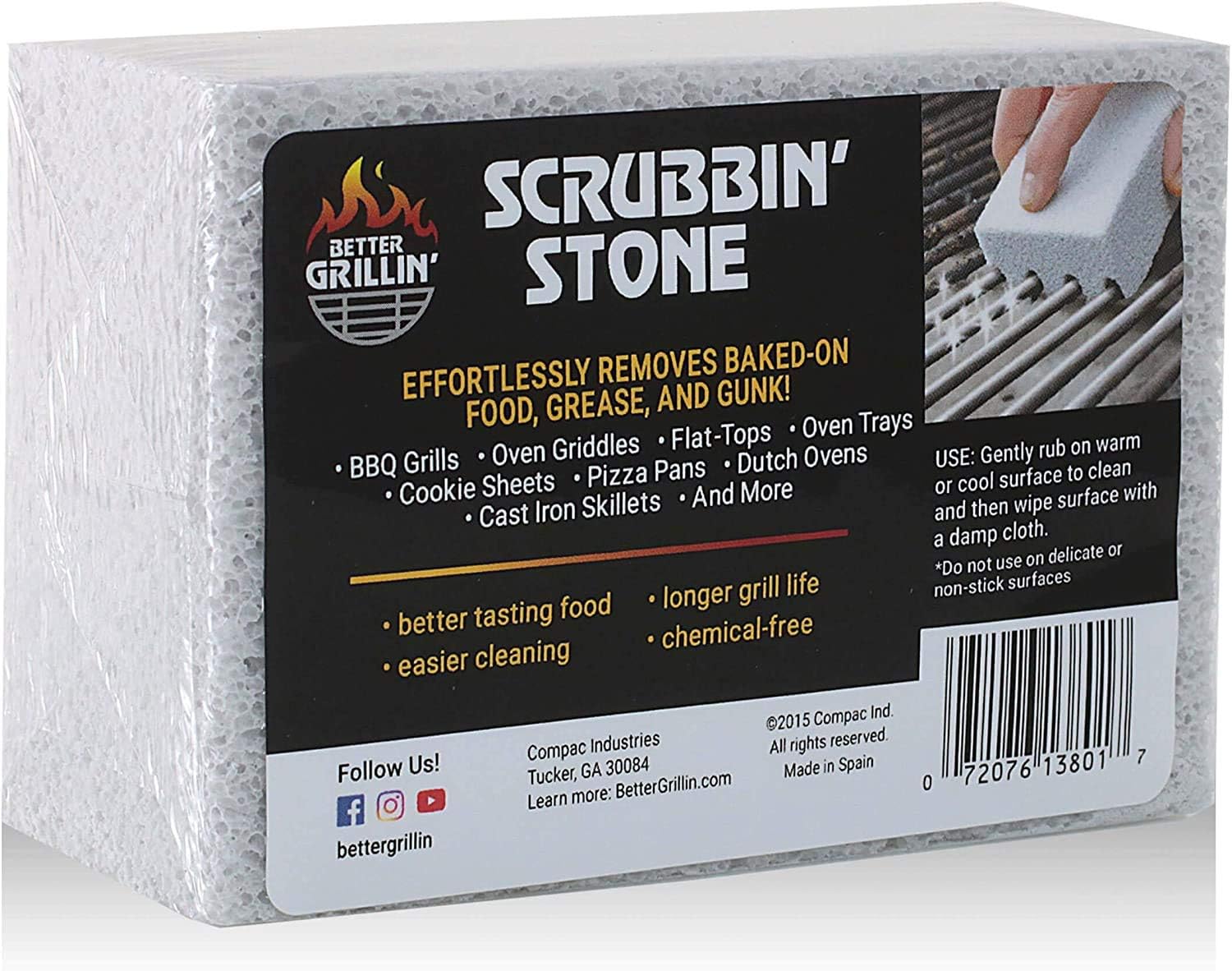 Earth Stone Grill Cleaning Block