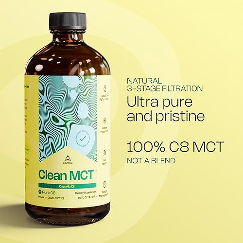 Miniatura 4 de LevelUp - Suplemento keto para enfoque energético y control de peso - Prepara cetonas de café cetogénicas - Triglicéridos de cadena media 100