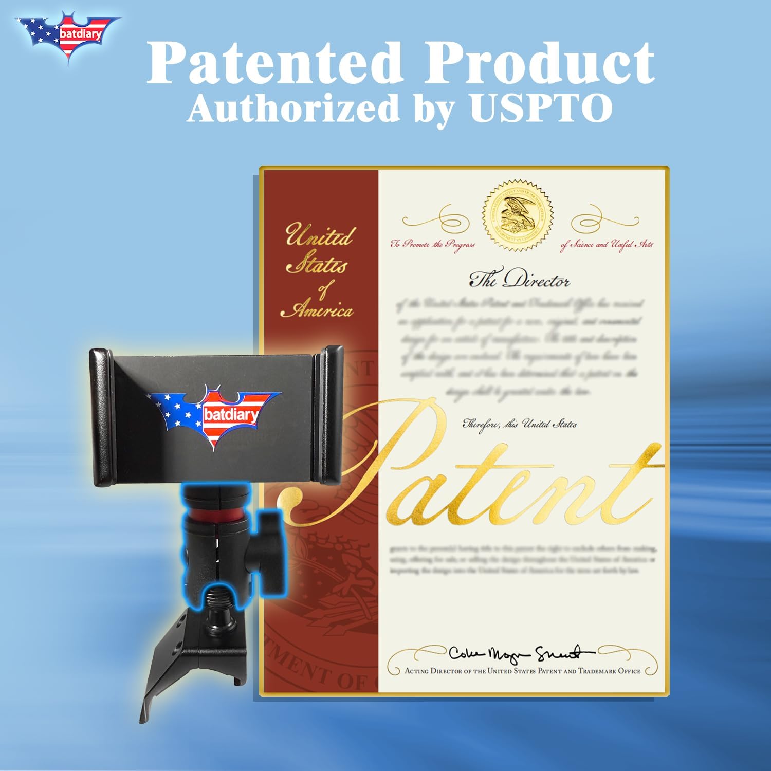 Passport Pilot Vent Phone Mount for Honda Passport 2019-2025|Pilot 2016-2022|Ridgeline 2016-2025|Aluminum Telescopic Air Vent Phone Holder|Thick Case Friendly Mount for iPhone 16/15 Pro Max,Galaxy S24