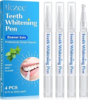Zahnweiß-Stift 4er-Pack, schmerzlos, Minze-Geschmack