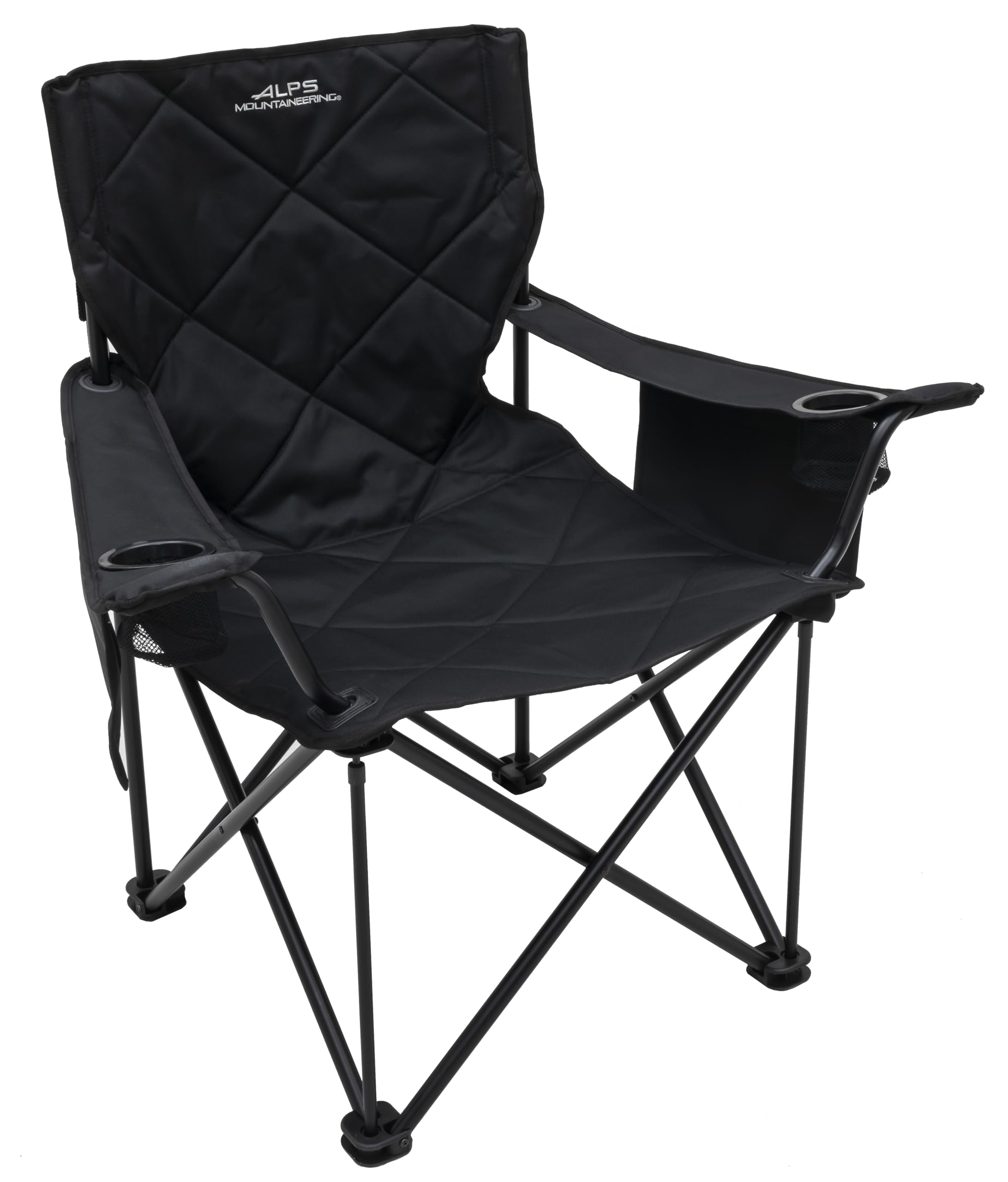 ALPS Mountaineering King Kong Camping Chairs for Adults with Mesh Cup Holders and Pockets, Built Durable and Reliable with Compact Foldable Steel Frame