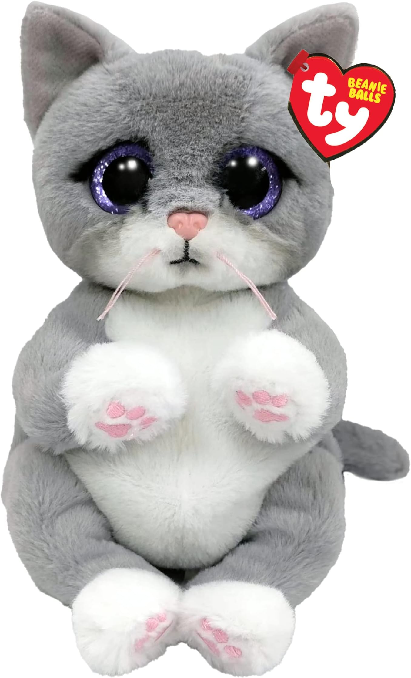 TY Morgan Cat Beanie Bellie Regular 6 Inches | Beanie Baby Soft Plush Toy | Collectible Cuddly Fabric Teddy