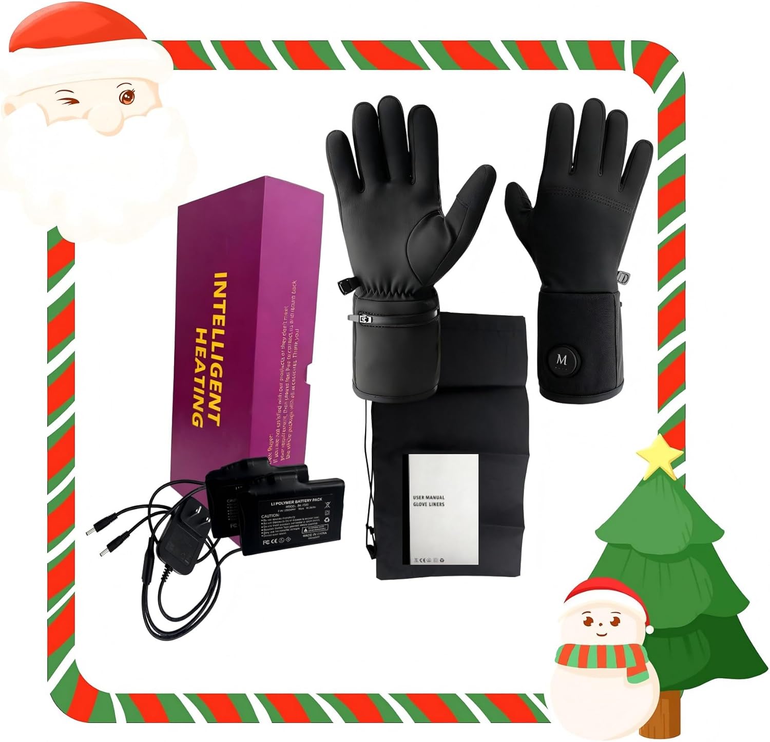 Heated Glove Liners for Men and Women, Rechargeable Lithium Battery Electric Heated Gloves, Winter Warmth Glove, Thin Hand Warmers for Skiing, Hiking, Cycling - Image 7