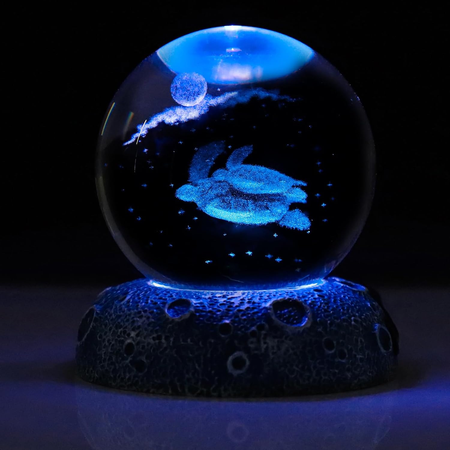 Turtle 3D Crystal Ball Figurine,...