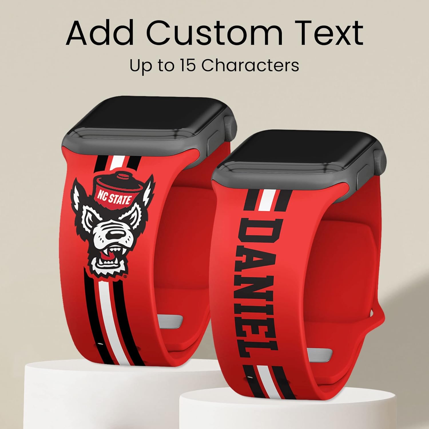 Affinity Bands North Carolina State Wolfpack HD NCAA Watch Band Compatible with Apple Watch - All Series