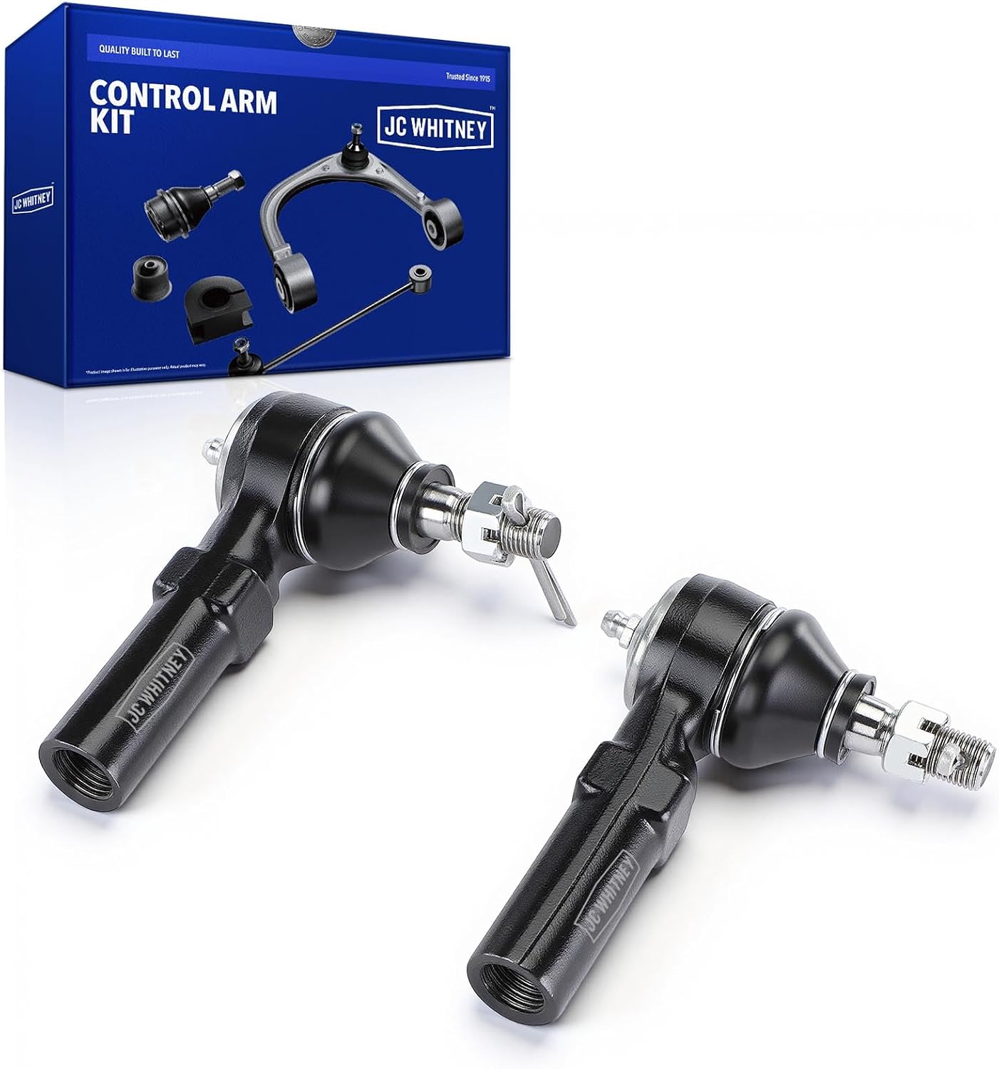 JC Whitney JFBAJCWCA00254 Set of 2 Tie Rod End (Front Outer) - Compatible with Toyota Corolla 2009-2019, Matrix 2009-2013