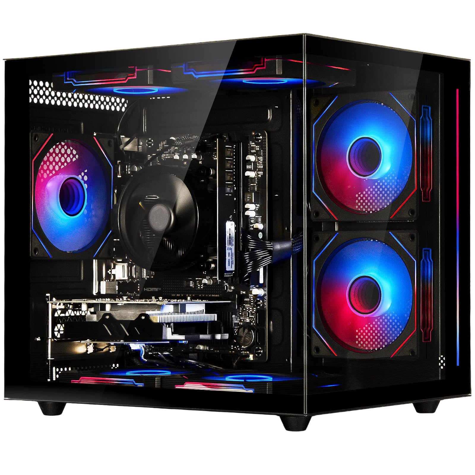 Suevery Gaming PC Bundle RTX 3050 Ryzen 5 - Pre Built -10