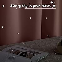 Vista 14 de NICETOWN Twinkle Stars Cortinas Opacas - Esencial para la Hora de la Siesta, Paneles de Cortinas para Tratamiento de Ventanas en Habitación