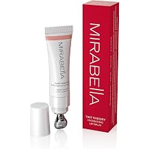 Mirabella Tint Theory Hydrating Lip Balm Sheer Pink Glossy Lip Balm | Moisturizing with Vitamin E, Jojoba & Sunflower Oil | Lightweight Shine - Petal Glaze Pink