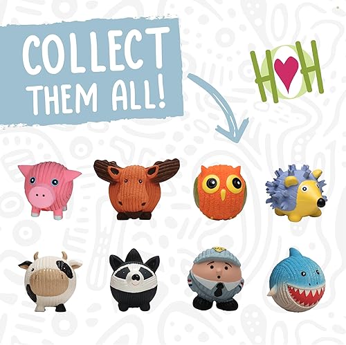 Miniatura 6 de HuggleHounds Ruff-Tex - Pelota de látex para perros, juguetes de goma, juguetes para cachorros, esenciales para cachorros, pelota chirriante